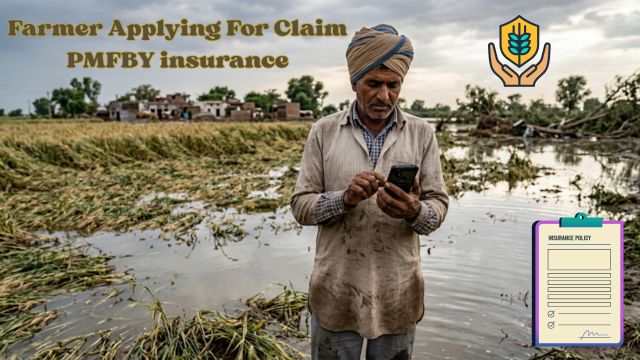 Farmer Applying For Claim PMFBY insurance